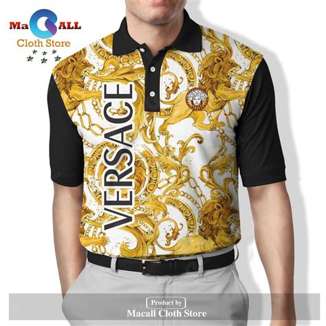 versace colleftion printed polo|Versace polo shirts for men.